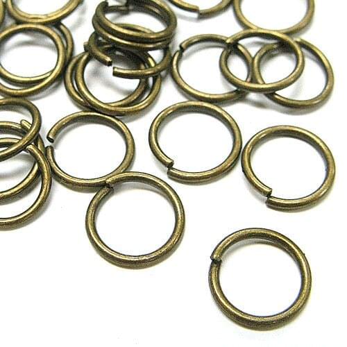 8mm Unwelded Jump Rings Antique Brass Open Jump Rings metal O ring 100pcs/lot