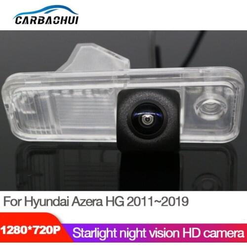 Car Starlight Night Vision Rear View Reverse Backup Camera For Hyundai Azera HG 2011~2019 high quality Waterproof hd car camera