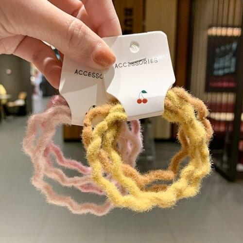 Children Elastic Hair Bands Girls Hair Ring Head Rope Baby Kids Hair Styling Tools Hair Wear Headdress 4 Piece/set