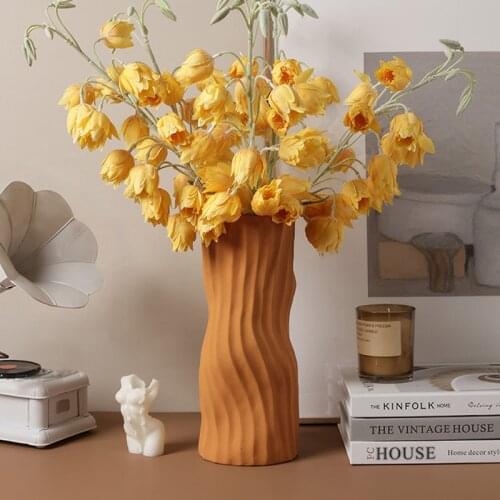 European Modern Vase Home Living Room Decoration Accessories Morandi Art Vases TV Cabinet Balconyy Decor Furnishings Ornament