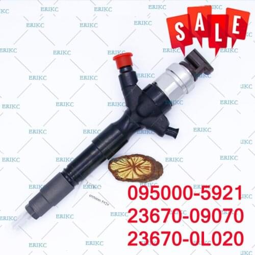 ERIKC 095000-5921 (23670-09070) Diesel Fuel Injector 0950005921 Common Rail Injection Nozzle 5921 23670-0L020 For Toyota Hilux