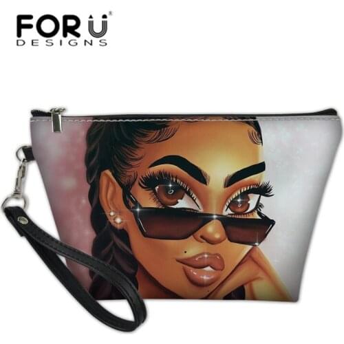 FORUDESIGNS Black Cosmetic Bags