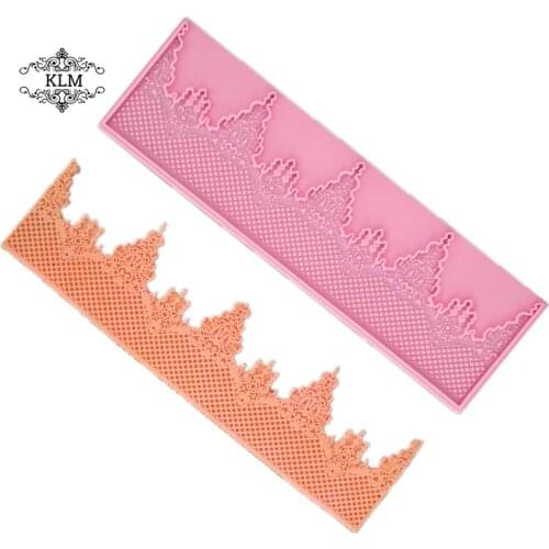 KLM fairy castle silicone mold cake side decoration tool sugar paste tool