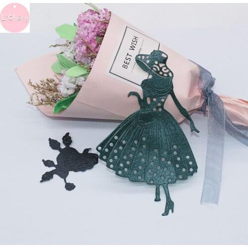 Doll Cutting Dies Scrapbooking Diy Craft Paper Stencils Card Making Stamps New Metal Dies Cutting Notebook Mold Embossing