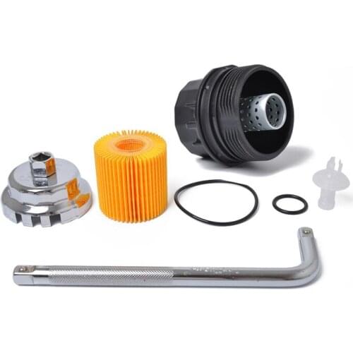 Oil Filter Wrench Cap Housing Tool Remover Universal 64.5mm 14 Flutes For Lexus ES300h 350 Toyota OE 1562036020 0415231090