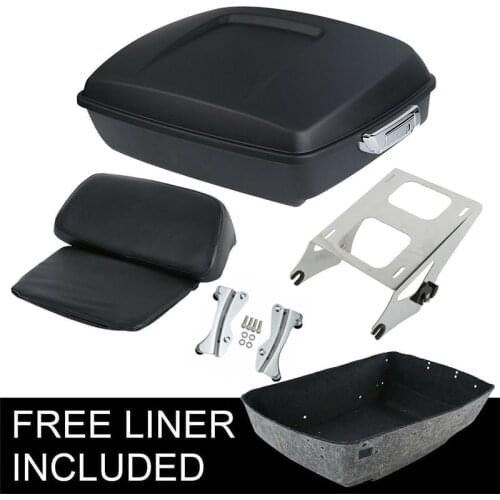 Motorcycle 10.7" Chopped Trunk Mount Rack Docking Kit For Harley Tour Pak Touring Road King Road Glide Street Glide 2014-2020