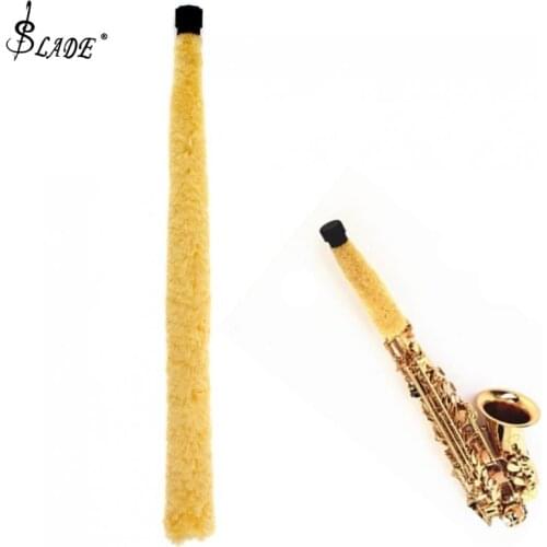 Alto Saxophone Cleaner Yellow Fiber Soft Fiber Brush Pad Saver Durable and Easily Keep Saxophone Clean and Dry