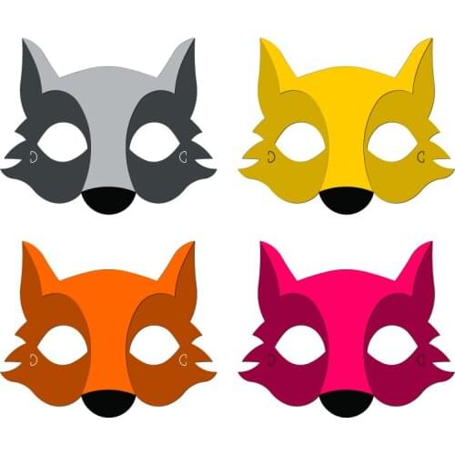 New Wolf Mask Puzzle Wooden Die Scrapbooking C2934 Cutting Dies Multiple Sizes Compatible With Most Die Cutting Machines