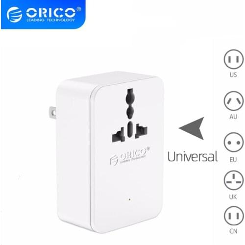 ORICO Universal AC Socket Power Plug Adapter With 4 USB Charging Ports For Travel Adaptor Multi-function Convertor