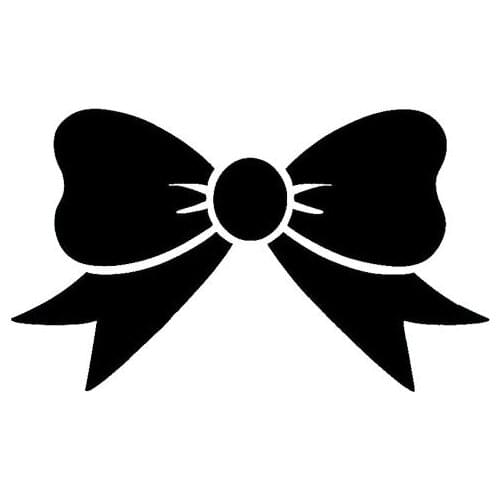 Personalized Bow Tie Shape Car Sticker Pvc Fashion Cover Scratches Body Exquisite Waterproof Sticker Pvc Decal, 15cm * 9cm