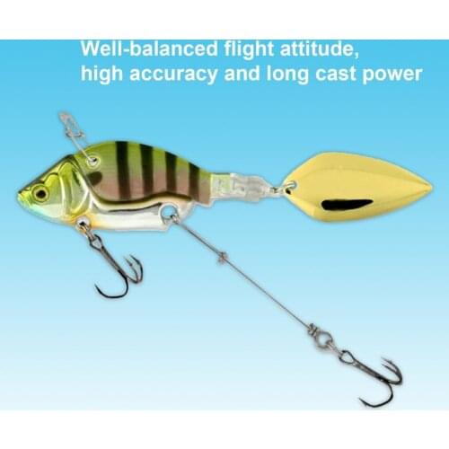 13.6g VIB Fish Baits Fishing Lure Sinking Powerful Hook Vibration Lipless Crankbaits Artificial Hard Bait for Outdoor