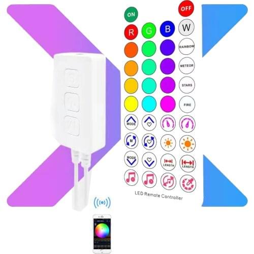 SP611E Led Strip Bluetooth Music Controller for WS2812B WS2811 AddressAble Led Strip Living Room and Bedroom Atmosphere DC5-12V