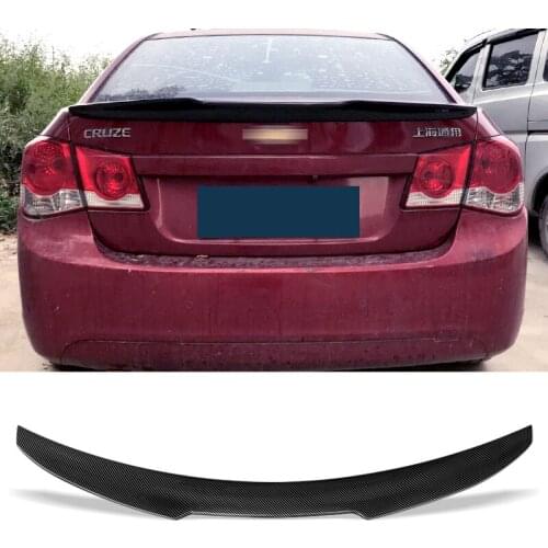 Trunk Spoiler Carbon Surface Blade For Chevrolet Cruze 2009 - 2014 Style FRP Resin Car Accessories Rear Wing