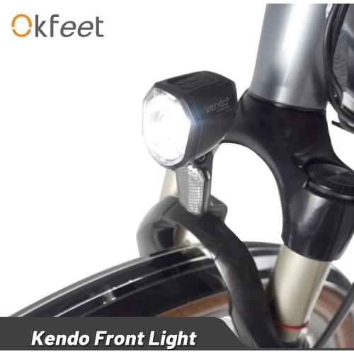 Okfeet Spaninga Headlight Electrical Bike Waterproof 36V 48V HL2800 Kendo Front Light Headlight for Ebike Conversion Kit
