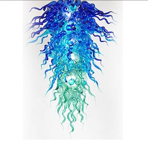Vintage Office Home Lighting Blown Glass Style Chihuly Style Handmade Blown Glass Chandeliers
