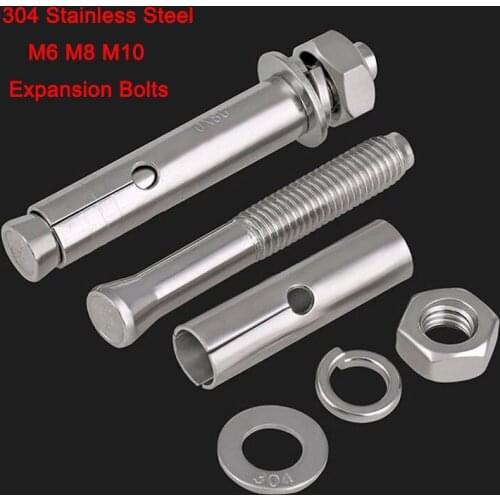 304 Stainless Steel Metric GB Explosion Bolts External Expansion Screws Expansion Bolts M6 M8 M10