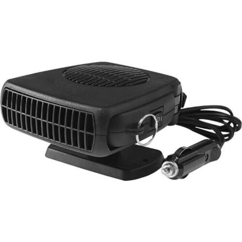 1Pc Black Portable Universal 12V/24V Cold and Warm Dual-use Cooler Fan Car Heater Windshield Defogger Auto Dryer Heated Parts