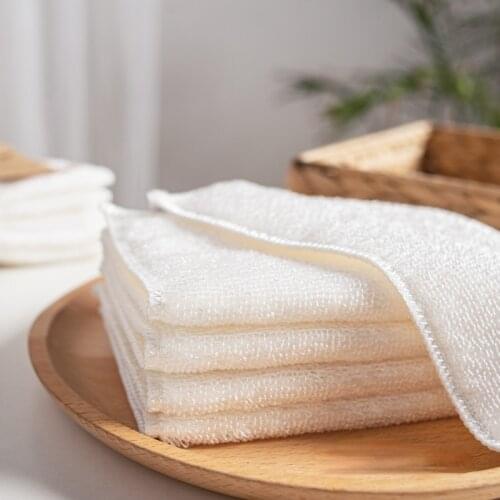 5/2/1Pcs Japanese cleaning towel fashion wood fiber magic towel dish cup cleaning supplies wipes kitchen bamboo woven cloth