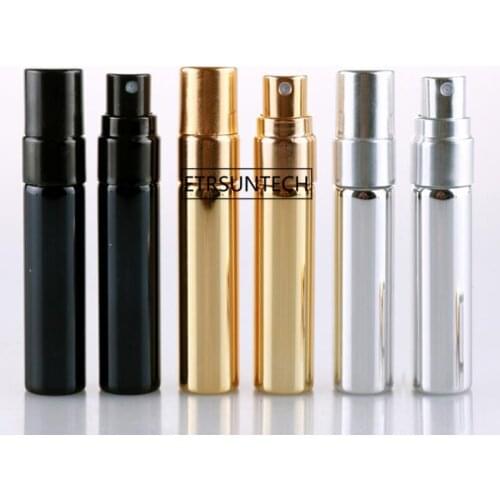 100pcs 5ML UV Parfum Travel Spray Bottle For Perfume Portable Empty Cosmetic Containers With Aluminium Spray F3062