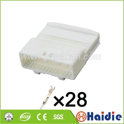2set 28pin auto electric cable plug automotive wiring harness unsealed connector 1565377-1