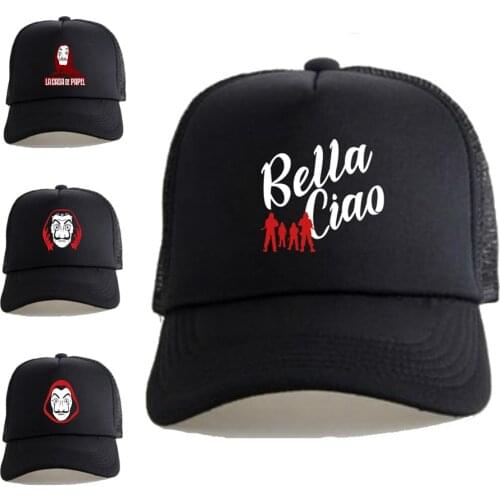 2020 House of Paper Winter hat Money Heist cap La Casa De Papel Cap Baseball Mesh Hat For Men Women Hats Games Hip Hop Cap Hats