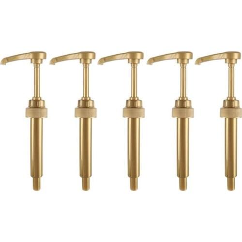 5 Pcs Coffee Milk Tea Dispenser Syrup Pump Black Liquid Dispenser For Torani Syrup 8Ml Juice Bottle Dispenser Pump