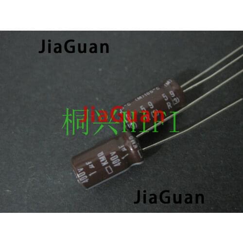 50pcs new NIPPON KMQ 400V1UF 6.3x11mm NCC electrolytic capacitor 1UF/400V CHEMI-CON kmq 1uf 400v