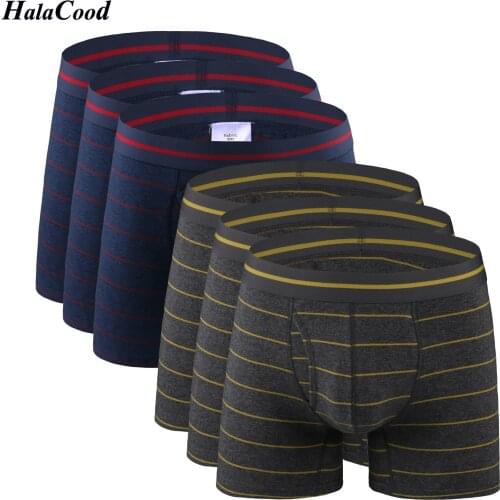 6Pcs/lot High Quality Brand Fashion Sexy Mr Long Panties Man Cotton Underwears Nightwear Mens Boxer Shorts Male Underpant Fat