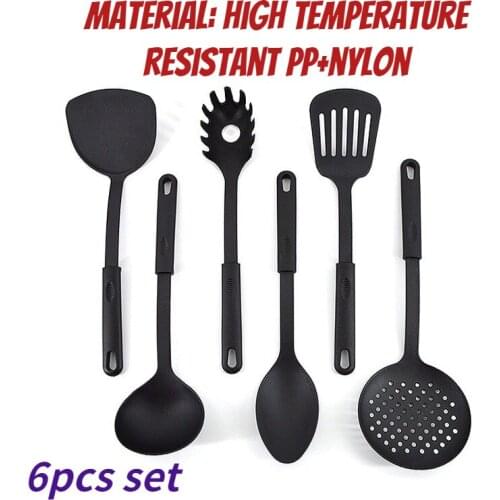 6pcs Set Heat-resistant Pp Nylon Shovel Non-stick Pan Special Spatula Kitchen Utensils Spoon Shovel