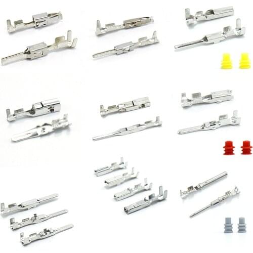 60 Pcs 1.0/1.5/1.8/2.2/2.8/3.5 Series Crimp Terminals Auto Electrical Male Female Wire Connector Pins For Car Automobile Parts