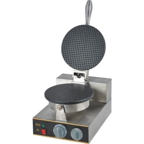 Non-stick Single Head 110V/ 220V Electric commercial ice cream cone maker _thin waffle maker