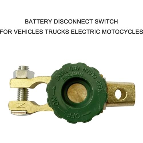 Car Motorcycle Battery Terminal Link Switch Quick Cut-off Disconnect Protector Battery leak-proof Car Battery Power-off Switch