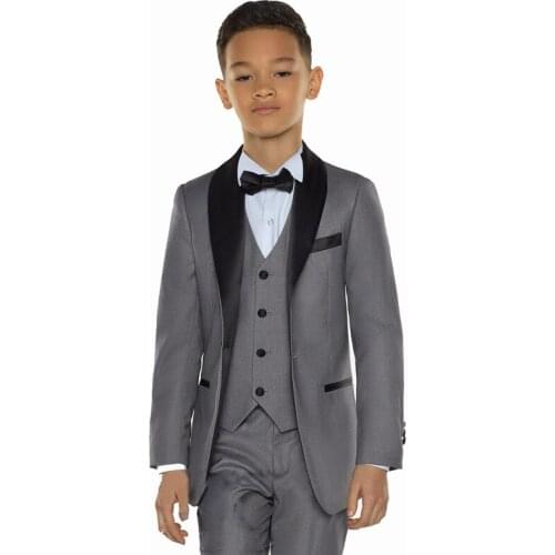 Boys Blazers Kids Boy Suits for Weddings Prom Suits Formal Dress for Boys Kids Tuxedo Children Clothing Set (Jacket+Pants+Vest)