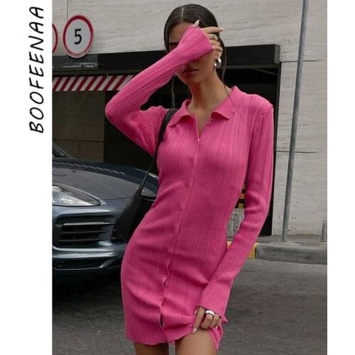 BOOFEENAA Fashionable Knitted Dresses China