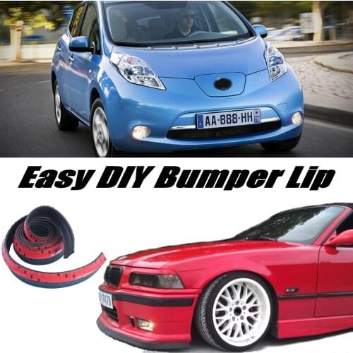 NOVOVISU Bumper Lip Deflector Lips For Nissan Leaf Front Spoiler Skirt For Car Tuning View / Body Kit / Strip