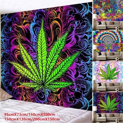 Indian Blanket Meditation Tapestry Wall Hanging Mandala Tapestry Wall Cloth Psychedelic Wall Hanging Tapiz (95X73cm/150X100cm)