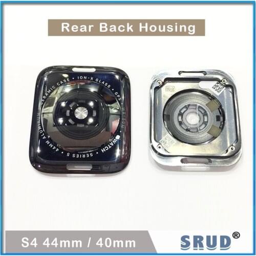 1Pcs Rear Housing Panel Set Replacement For Apple Watch Series 5 4 40mm 44mm Back Battery Cover Housing Case With Middle Frame