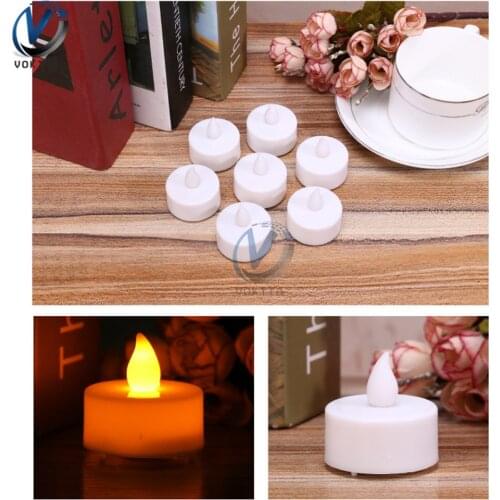 Creative Flameless LED Candle Multicolor Lamp Simulation Color Flame Flashing Tea Light Home Wedding Birthday Party Decoration