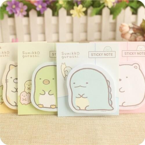 Cute Sumikko Sticky Note Student Message Sticker N Times Memo Pad Scrapbooking School Label Stationery