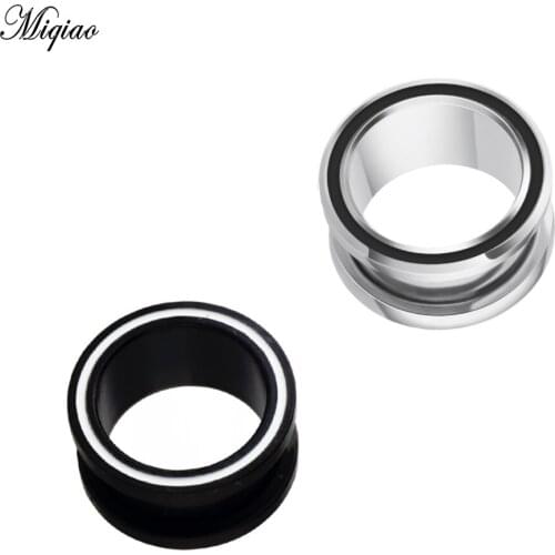 Miqiao 2pcs Fashion Hot Sale Pulley Ear Expander Stainless Steel Ear Expander 6mm-16mm Body Piercing Jewelry