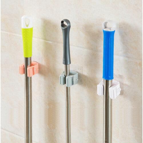 Multi-Purpose Hooks Wall Mounted Mop Organizer Holder RackBrush Broom Hanger Hook Kitchen Strong Hooks