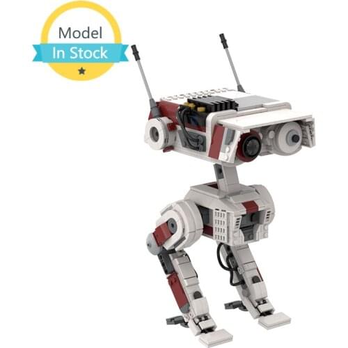 MOC Scout Doll Robot Star Space Fallen Order BD-1 Intelligent Building Blocks Military Exploration Bricks Collection Child TOYS