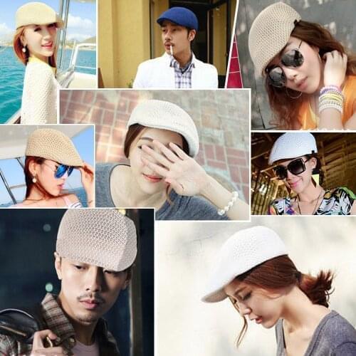 Mens Hat Berets Cap New Golf Driving Sun Flat Cap Fashion Cotton Berets Caps for Men Casual Peaked Hat Visors Casquette Hat