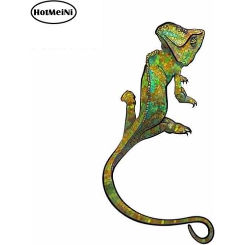 HotMeiNi 13cm x 6.4cm for Chameleon Fine Decal Fashion DIY 3D Car Stickers Graffiti Sticker Bumper Truck Window Decoration