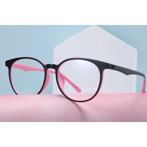 DENISA Blue Light Blocking Glasses Super Light TR90 Frame Eyeglasses Anti Blue Light Lens Computer Glasses Spectacles Frame S813