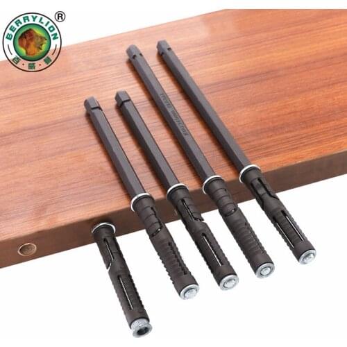 Floating Shelf Bracket 10/12/14mm Blind Shelf Support Cold Rolled Steel Nylon Hidden Brackets for Floating Wood Shelves