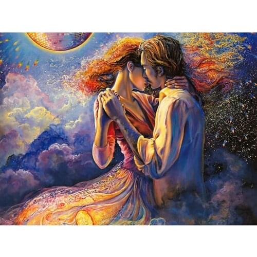 Full Square Embroidery Men and Women Embrace Dance Gift Handicraft Diamond Painting Cross Stitch Home Decor JX261