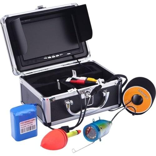 Fish Finder 7" Monitor Underwater Fishing Camera 1000 TVL LED Infrared IR Lights Controllable Ice Fishing Use in Day and Night