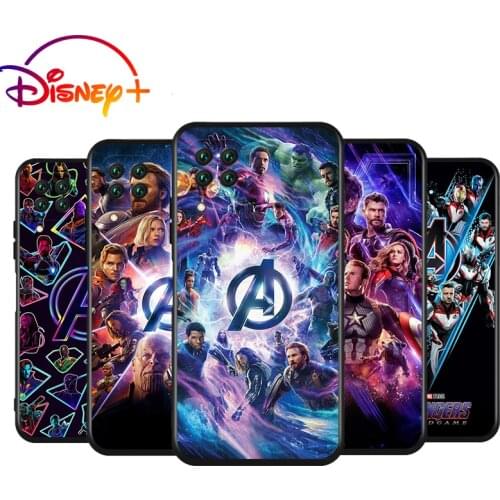 Marvel Avengers Logo Silicone Cover For Huawei Nova 8 7i 7 SE 6 SE 5T 5i 5 Z 4 E 3 3i 3E 2 i Pro Lite Black Soft Phone Case