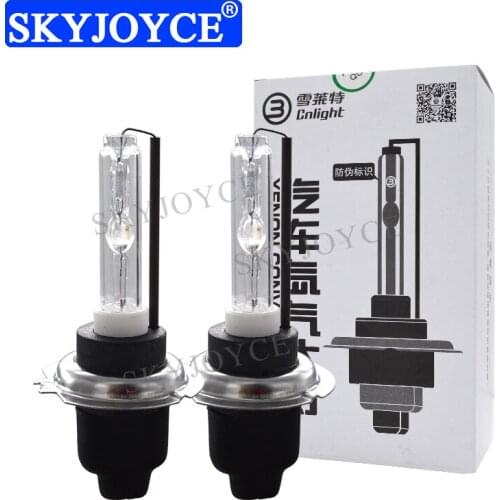 SKYJOYCE 10PCS AC 12V 35W Original Cnlight H1 H7 H11 9005 D2H HID Bulb 4300K 6000K 8000K Ceramic Metal Cnlight HID Headlamp Bulb